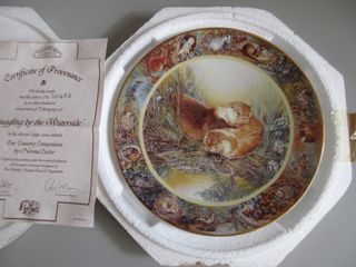 Piatto Bradex Davenport. Otter. Con scatola. 19 cm