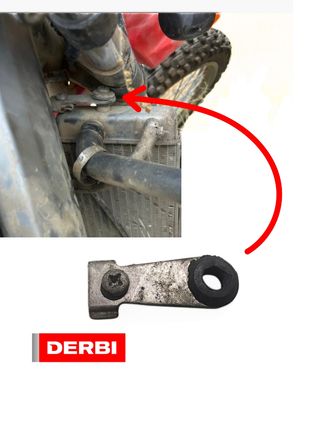SOPORTE RADIADOR DERBI SENDA, RADIADOR DERBI SENDA