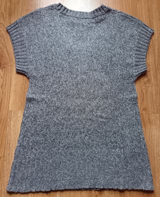Jersey Old Navy manga corta gris talla S