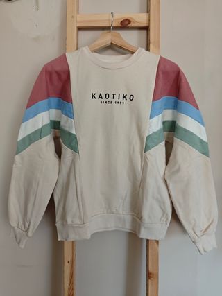 Sudadera Kaotiko Beige Multicolor