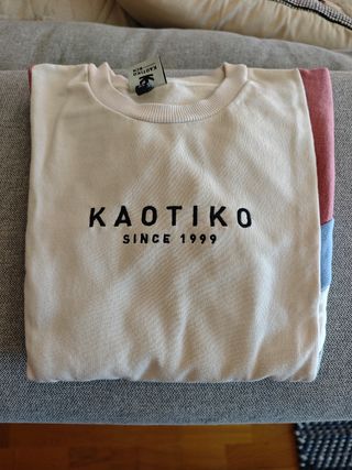 Sudadera Kaotiko Beige Multicolor