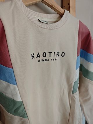 Sudadera Kaotiko Beige Multicolor