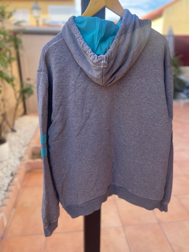 Sudadera Puma Gris y Turquesa