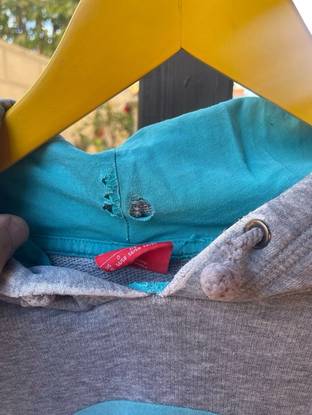 Sudadera Puma Gris y Turquesa