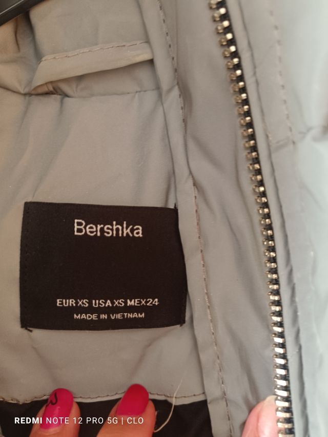 Abrigo niña gris talla XS