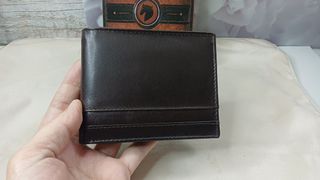 Cartera Billetera Piel Hombre Targetero Marrón