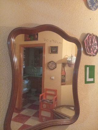 Espejo 70x90cm Marco Madera