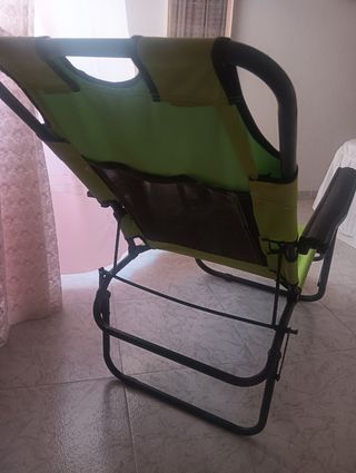 Sillón tumbona playa piscina.