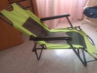 Sillón tumbona playa piscina.