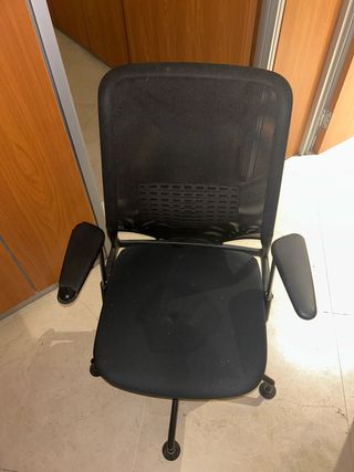 Lote 4 Sillas Oficina Negras