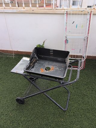 Barbacoa plegable metal