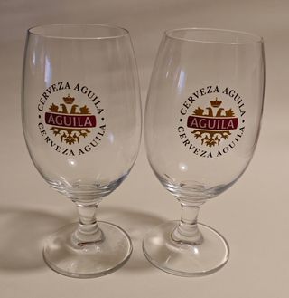 Bicchieri da birra vintage Aguila (2 unità)
