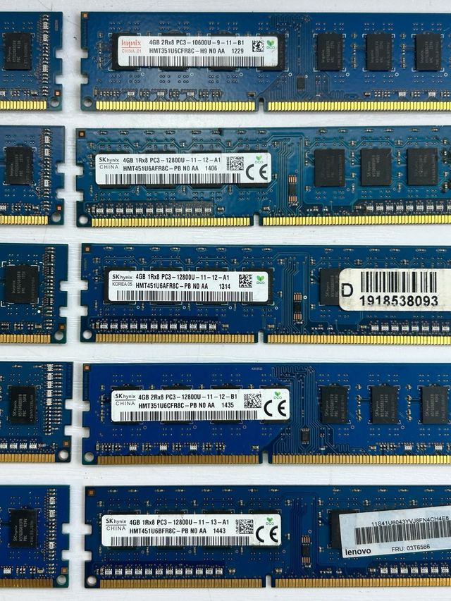 10x RAM Skhynix 4 GB PC3-12800U