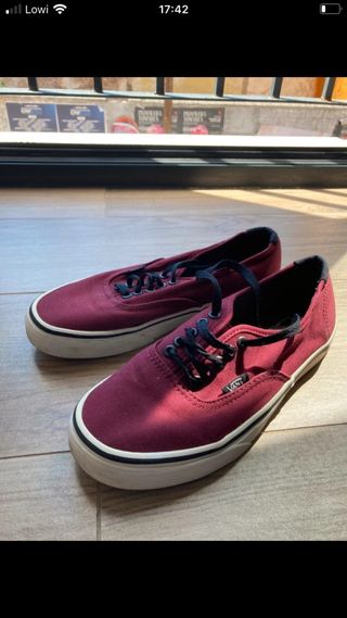 Zapatillas Vans rojas