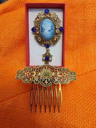 Lote camafeo y peineta vintage SOLO ENVIO OFERTA