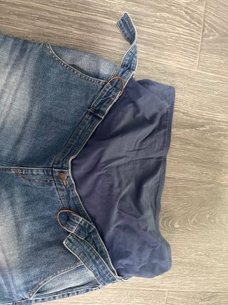 Pantalón vaquero premamá azul