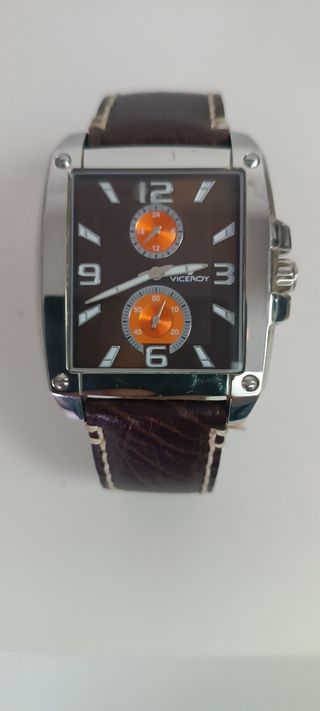 Reloj Viceroy Cuadrado Marrón y Plateado