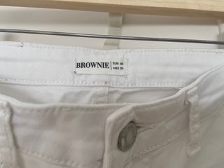 Pantalón vaquero Brownie blanco