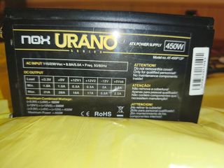 Fuente de Alimentación NOX URANO 450W ATX