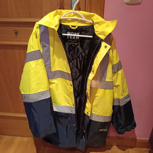 Plumas Work Team Amarillo y Azul Talla S