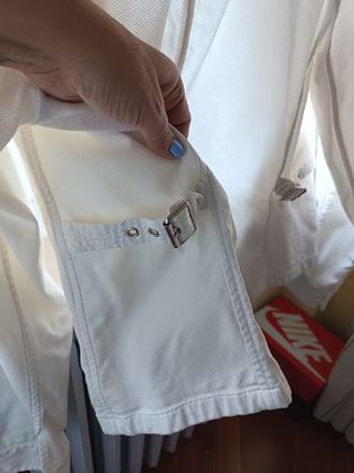 Giacca mezza stagione bianca