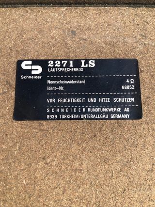 Altavoces Schneider Negros