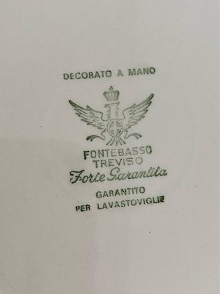 piatto in ceramica Fontebasso cm 23,8