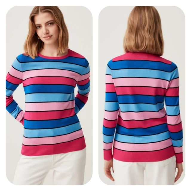 Suéter OVS Talla 44 Multicolor Rayas