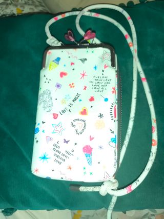 Bolso móvil / Cartera multicolor con cremallera