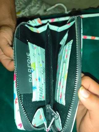 Bolso móvil / Cartera multicolor con cremallera