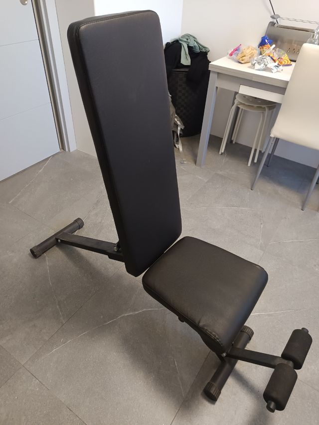 Banco de pesas ajustable y plegable