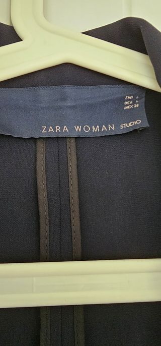Americana Zara Woman Studio azul marino Talla L
