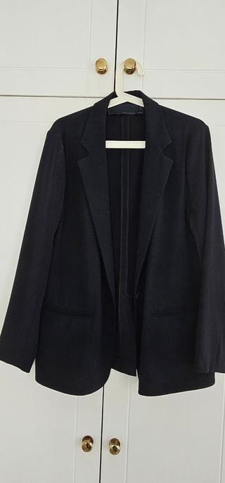 Americana Zara Woman Studio azul marino Talla L