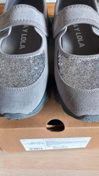 Bailarinas Bimba y Lola Gris/Plata Talla 38