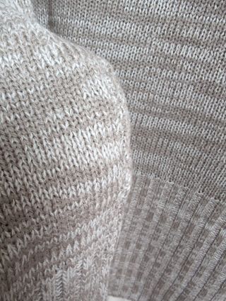 Jersey fino cuello INSIDE jaspeado topo y beige 
