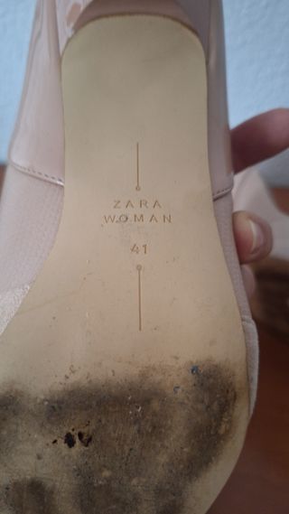 Zapatos de tacón Zara beige