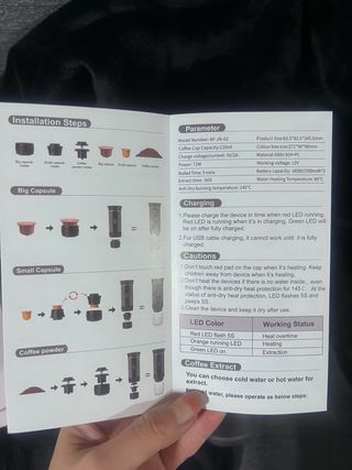 Cafetera Espresso Portátil 3 en 1