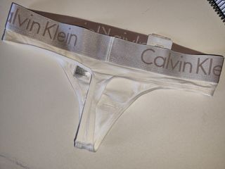 Calvin Klein Tanga Blanco Talla S