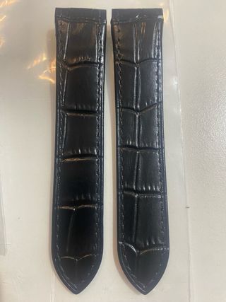 Cinturino Pelle Nero no fibbia Cartier Santos 100