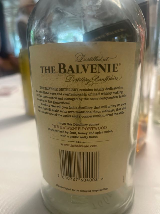 Botella The Balvenie 21 Años Portwood
