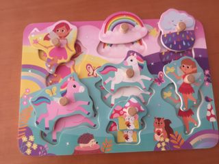 Puzzle infantil hadas y unicornios