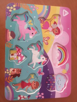 Puzzle infantil hadas y unicornios