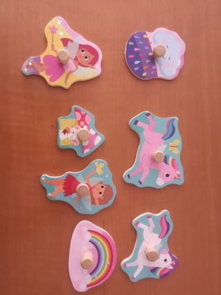 Puzzle infantil hadas y unicornios