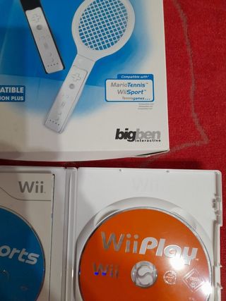 Juegos wii: 🇪🇦Wii Play+Wii Sports🇪🇦+2 Raquetas