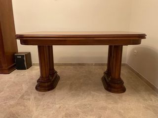 Mesa de comedor de madera de pino macizo 