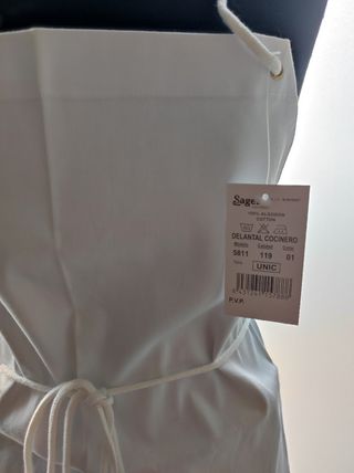 Delantal Cocinero Nuevo Talla Única
