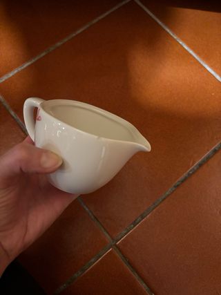 Bricco porta latte fiori ceramica