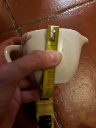 Bricco porta latte fiori ceramica