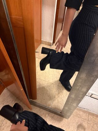 Botines negros con plataforma