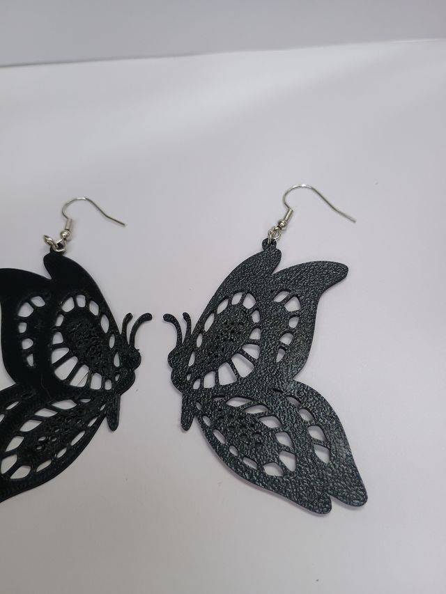 Pendientes Mariposa Negros